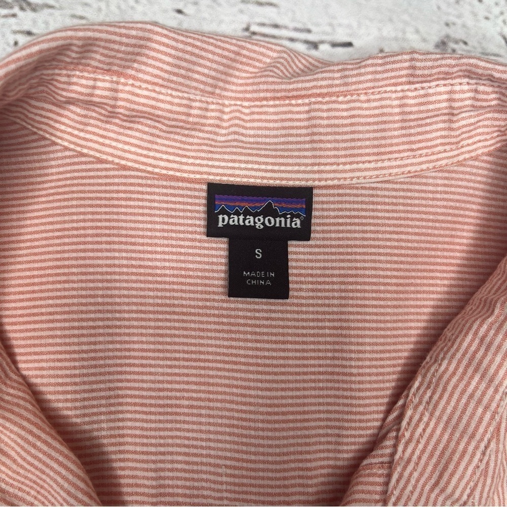 Patagonia Organic Cotton Striped Long Sleeve Shirt Size S - Picture 2 of 11